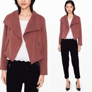 Club Monaco Richi Crop Drapey Jacket Brown XS